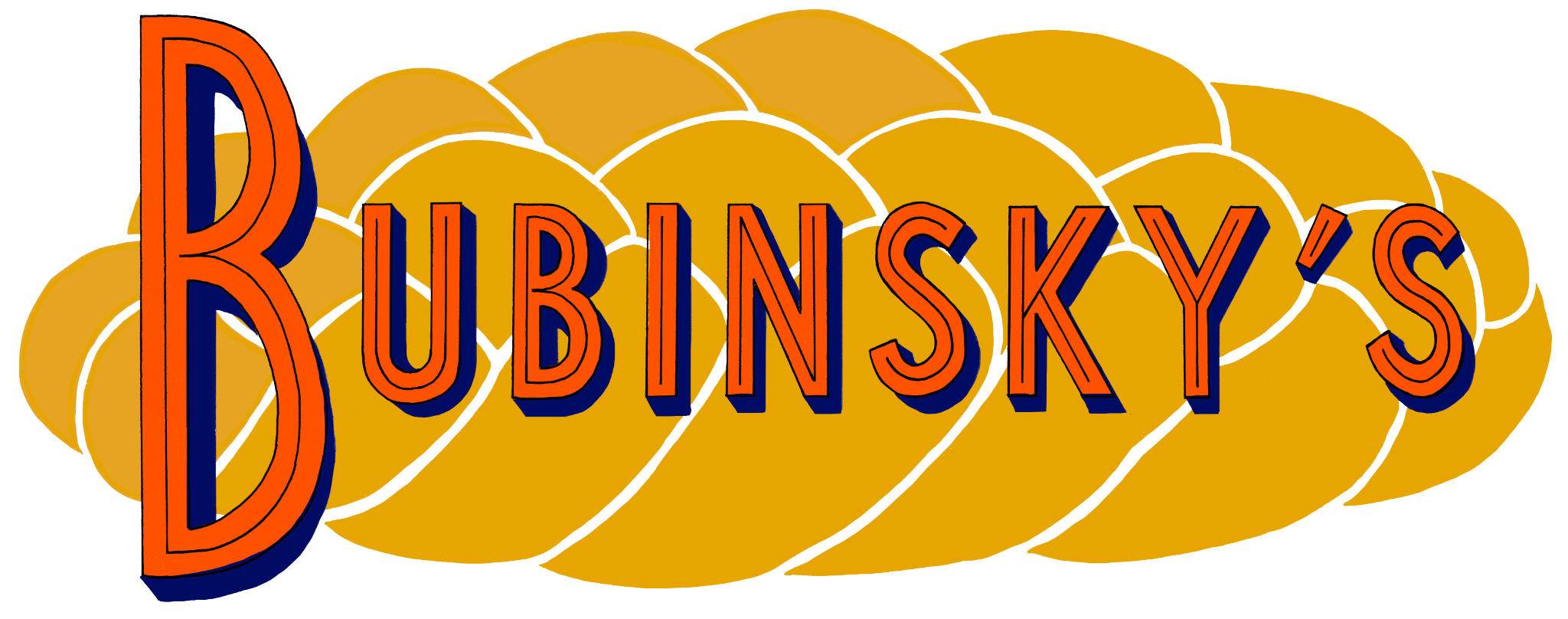 Bubinsky's Logo (text with challah)